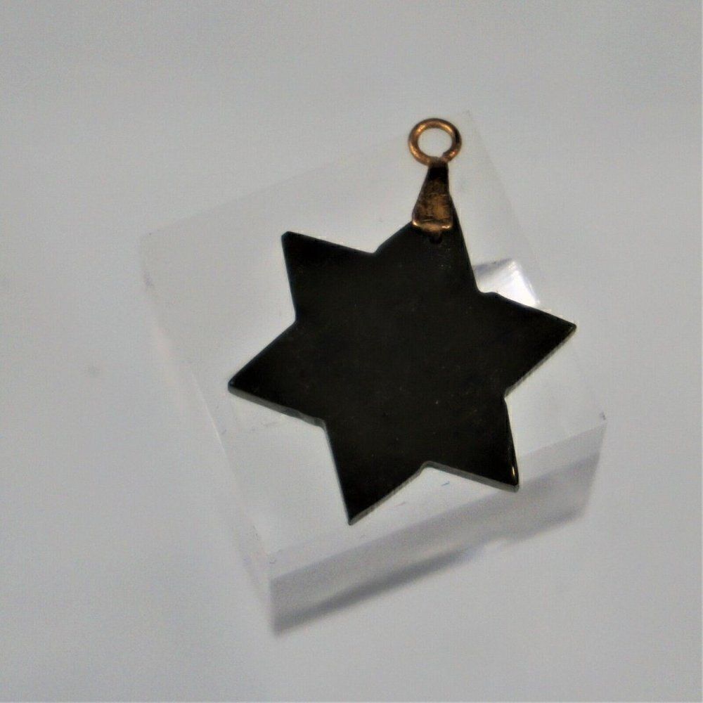 Star Of David Green Jadeite Pendant Jewish Judaica Judaism